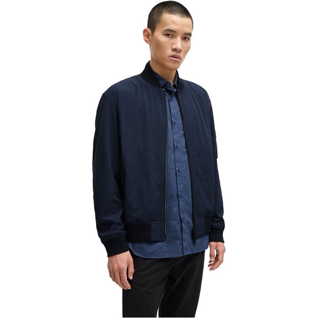 Hugo Boss Obear 10257695 01 Bomber Jacket Mens - Blue